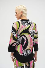 Load image into Gallery viewer, Joseph Ribkoff - Black/Multi-coloured Tunic
