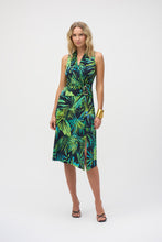 Load image into Gallery viewer, Joseph Ribkoff - Multi-coloured Green Dress
