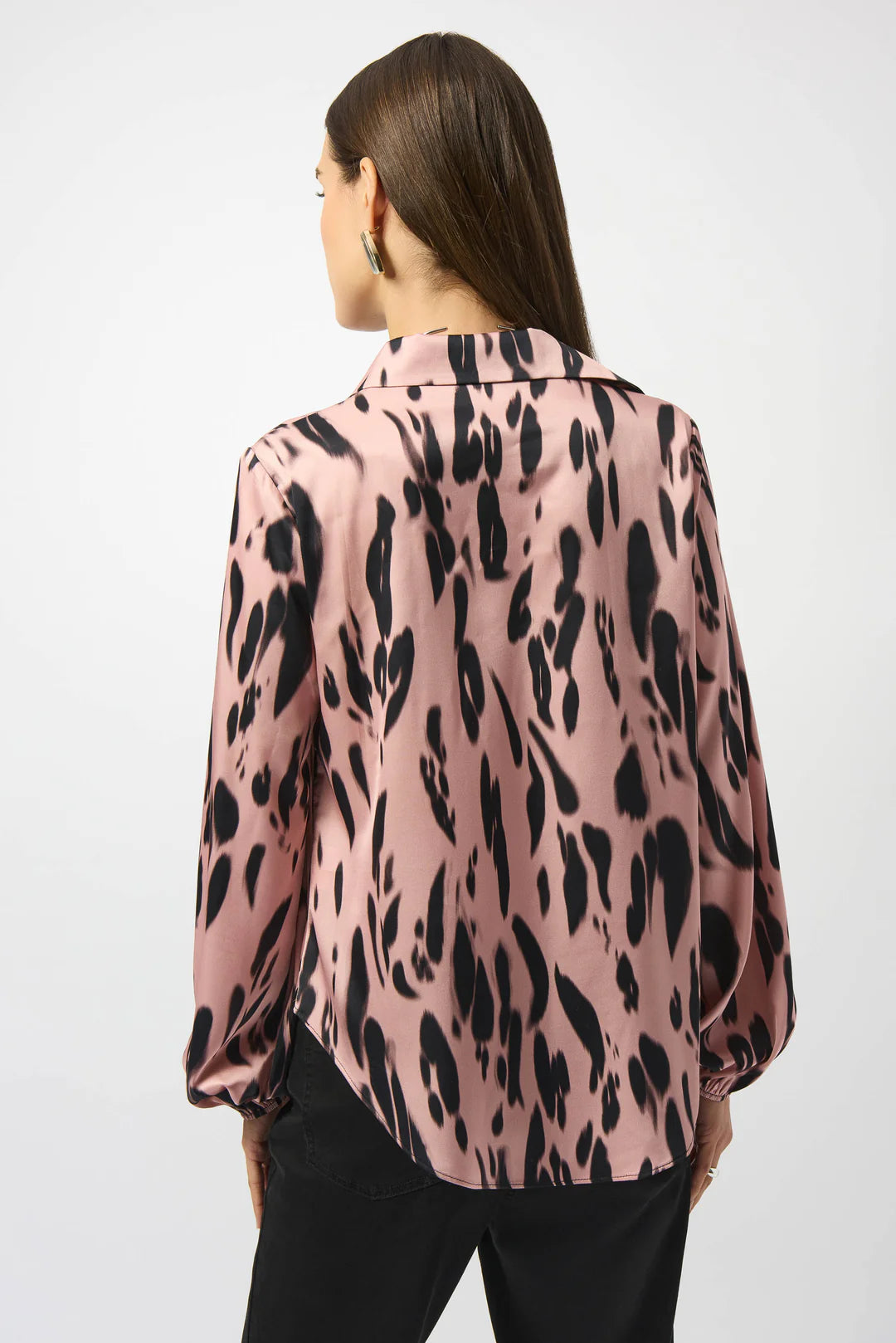 Joseph Ribkoff 253059 Pink/Black Animal Print blouse