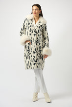 Load image into Gallery viewer, Joseph Ribkoff - White and Black Cozy Coat
