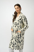Load image into Gallery viewer, Joseph Ribkoff - White and Black Cozy Coat

