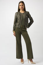 Load image into Gallery viewer, Joseph Ribkoff - Faux Leather Avocado Jacket
