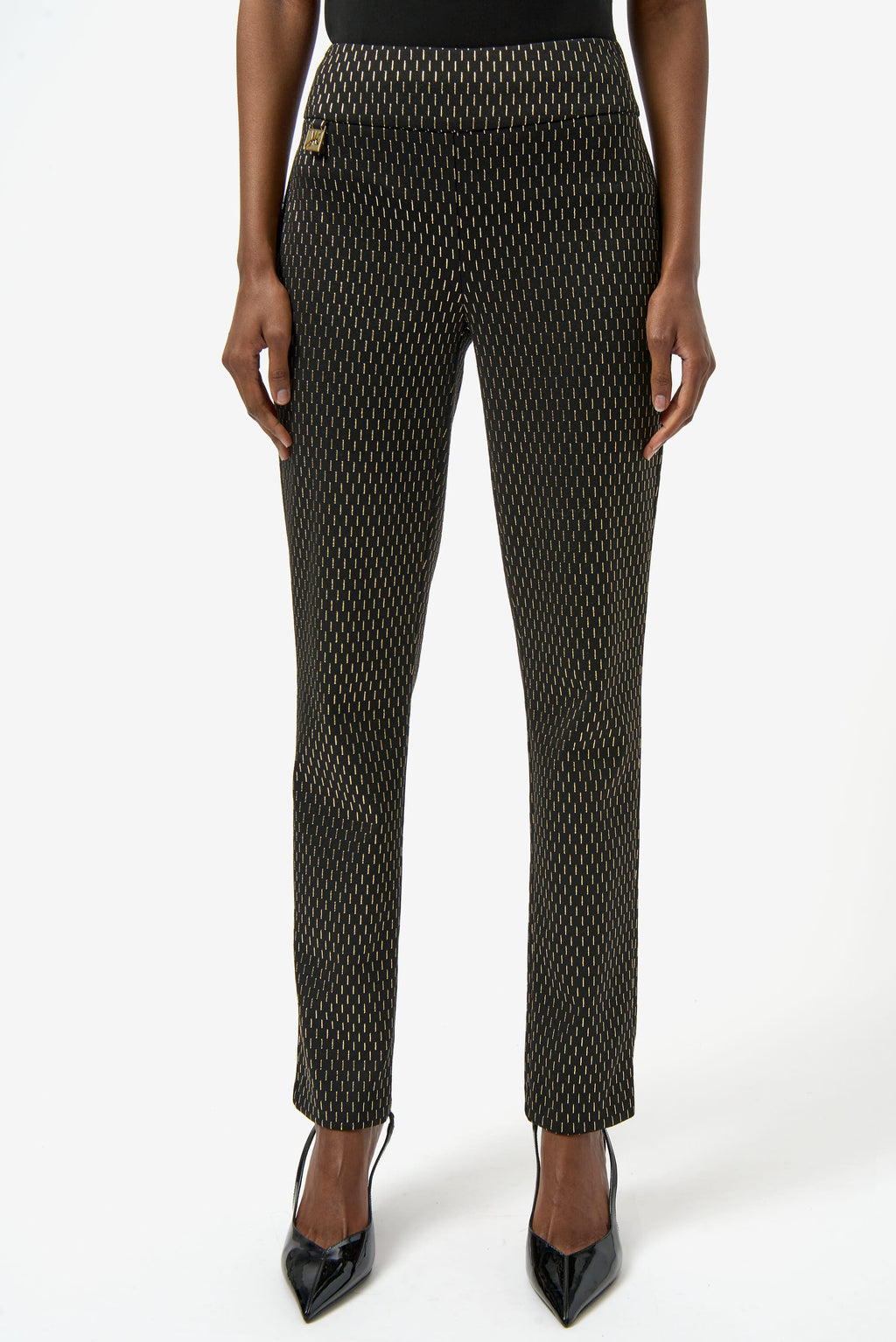 Joseph Ribkoff - Black & Gold Trouser
