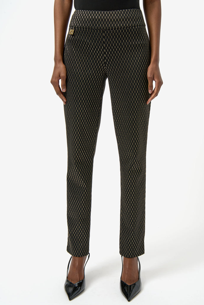 Joseph Ribkoff - Black & Gold Trouser
