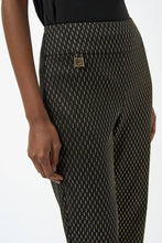 Load image into Gallery viewer, Joseph Ribkoff - Black &amp; Gold Trouser
