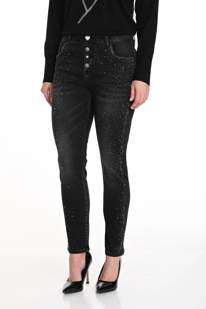 Frank Lyman - Charcoal diamante Jeans