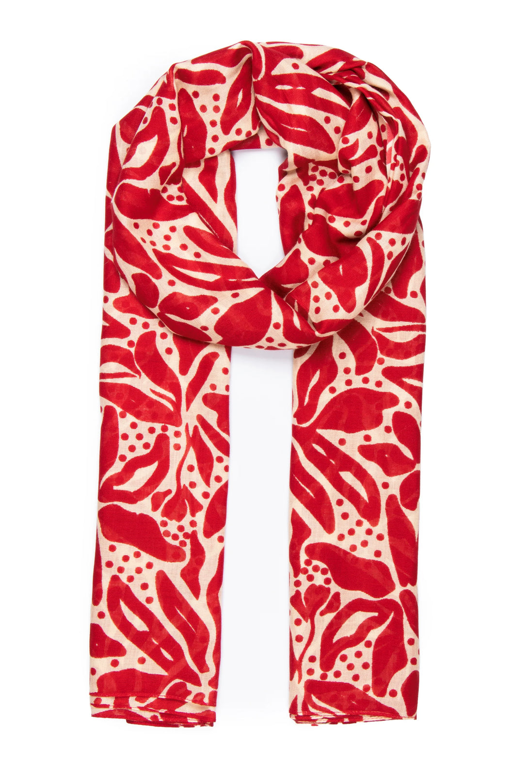 MSH - Red/Cream Scarf