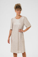 Load image into Gallery viewer, Cream - Champagne Sequn Dress
