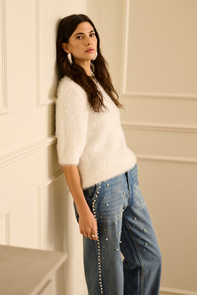 Cream - Fluffy Jumper