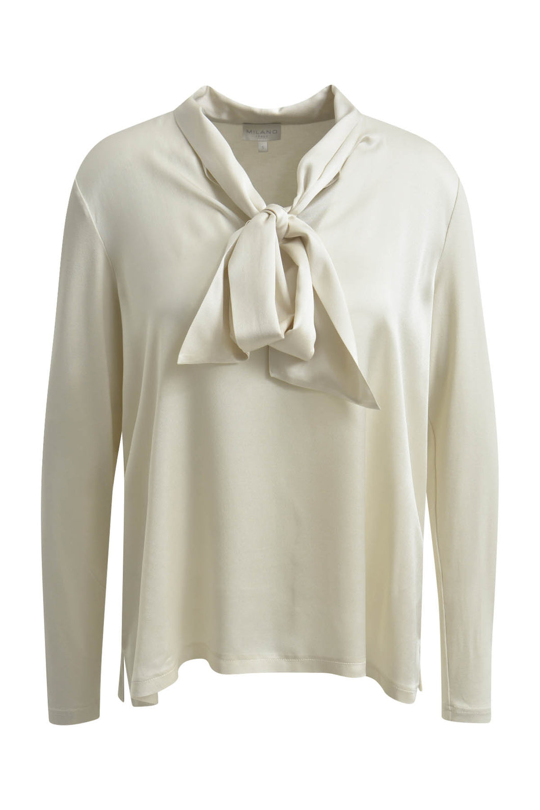 Milano Italy - Cream Bow Tie Blouse