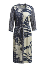 Load image into Gallery viewer, Milano Italy - Navy Print Maxi Dress
