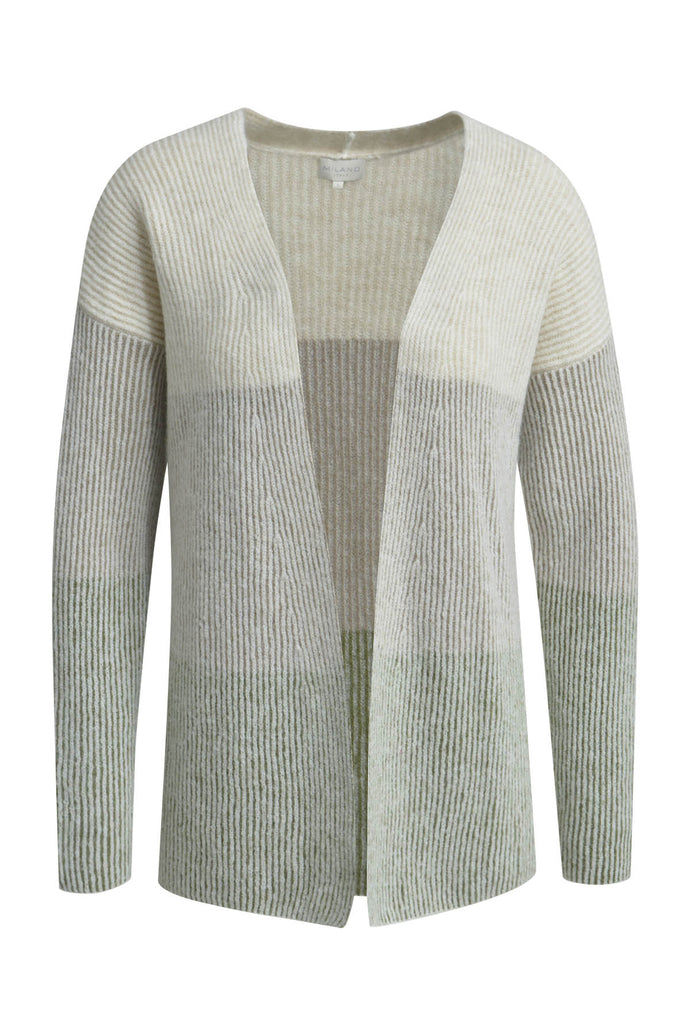 Milano - Sage/Mink Open Cardigan