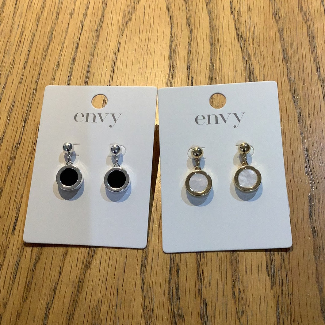 Envy - Disk drop Earrings