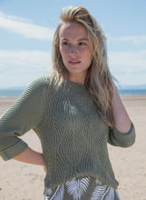 Load image into Gallery viewer, Marble - Pistachio Green Sweater 3/4 Sleeve
