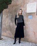 Marble - Black & White Stripe Jumper