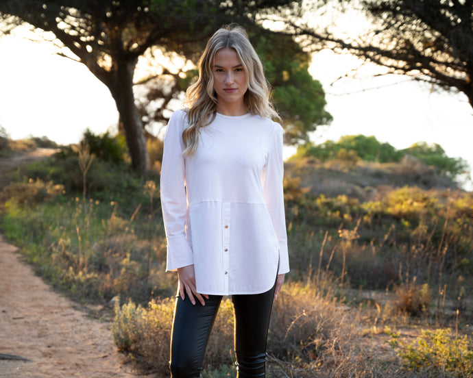 Marble - Layering White Shirt