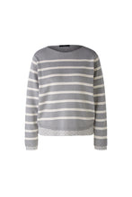 Load image into Gallery viewer, Oui - Grey Stripe Jumper
