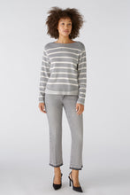 Load image into Gallery viewer, Oui - Grey Stripe Jumper
