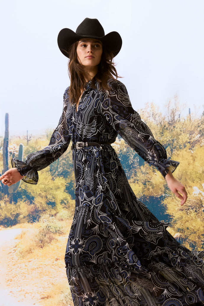 Oui - Printed Maxi Dress