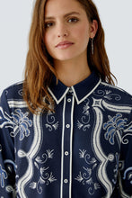 Load image into Gallery viewer, Oui - Blue Printed Blouse
