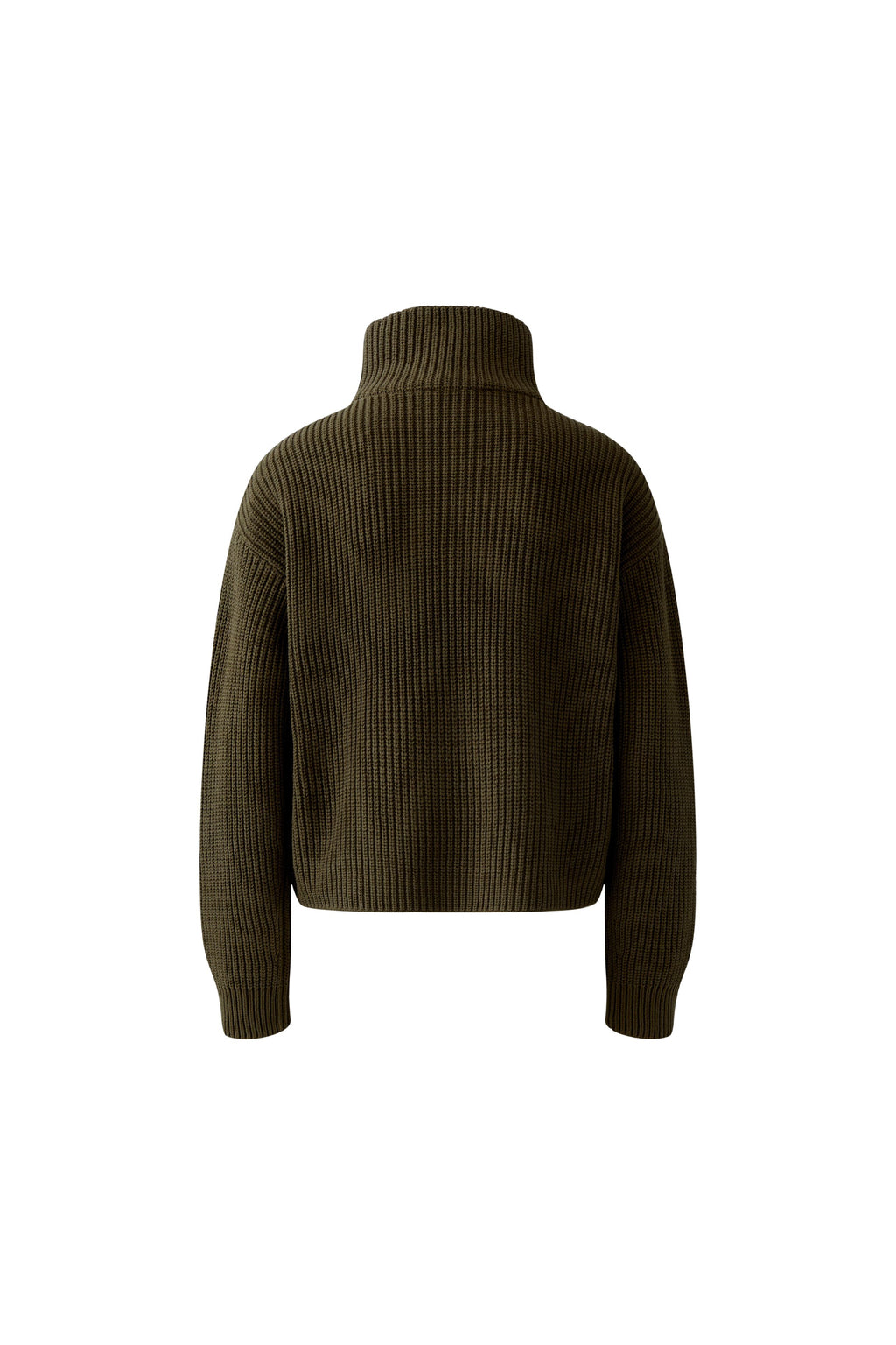 Oui - Khaki Green Zip Jumper
