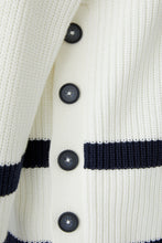 Load image into Gallery viewer, Oui - Winter White Jumper with Stripe
