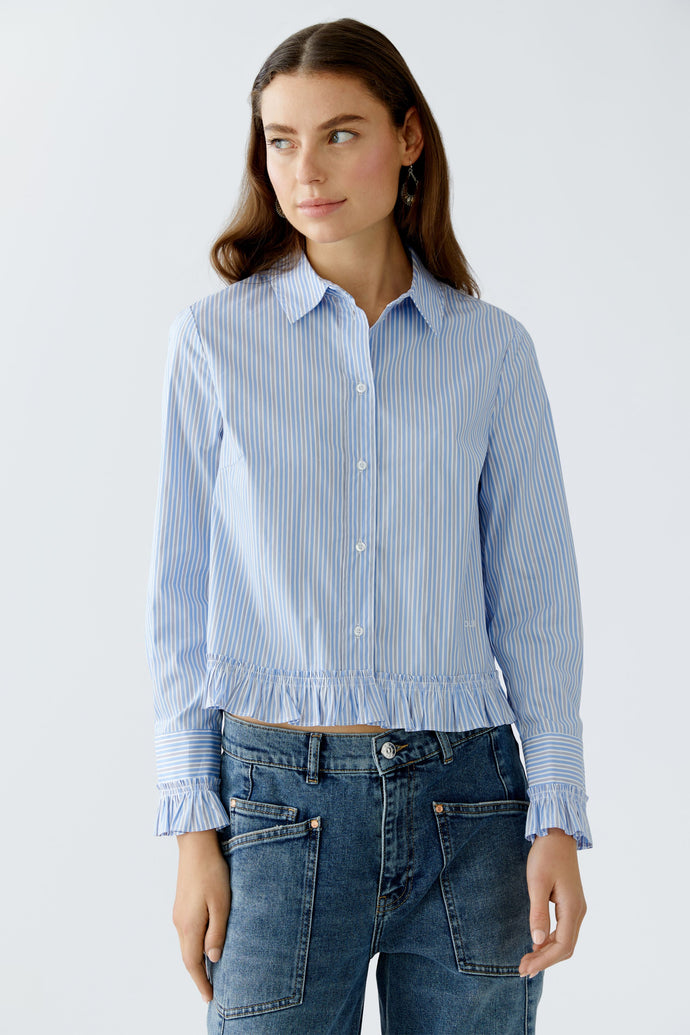 Oui - Blue Stripped Shirt
