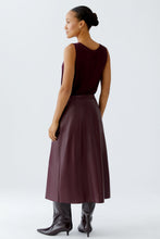 Load image into Gallery viewer, Oui - Faux Leather Wrap Skirt
