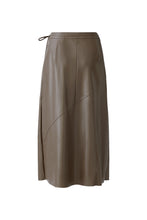 Load image into Gallery viewer, Oui - Faux Leather Wrap Skirt

