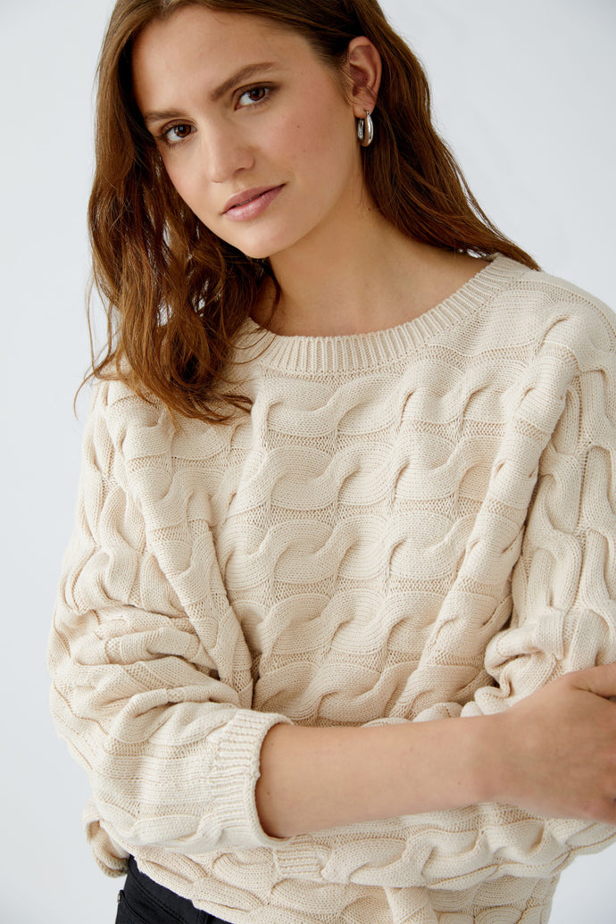 Oui - Cable Knit Jumper