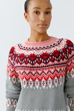 Load image into Gallery viewer, Oui - Grey Red Jumper
