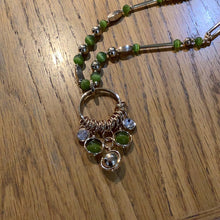 Load image into Gallery viewer, Envy - Gold/Green long Necklace
