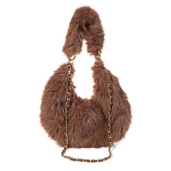 Park Lane - Faux Fur Moon Bag