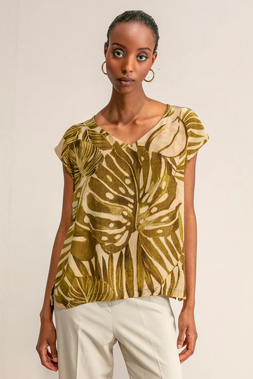 Maria Bellentani - Palm Print Top