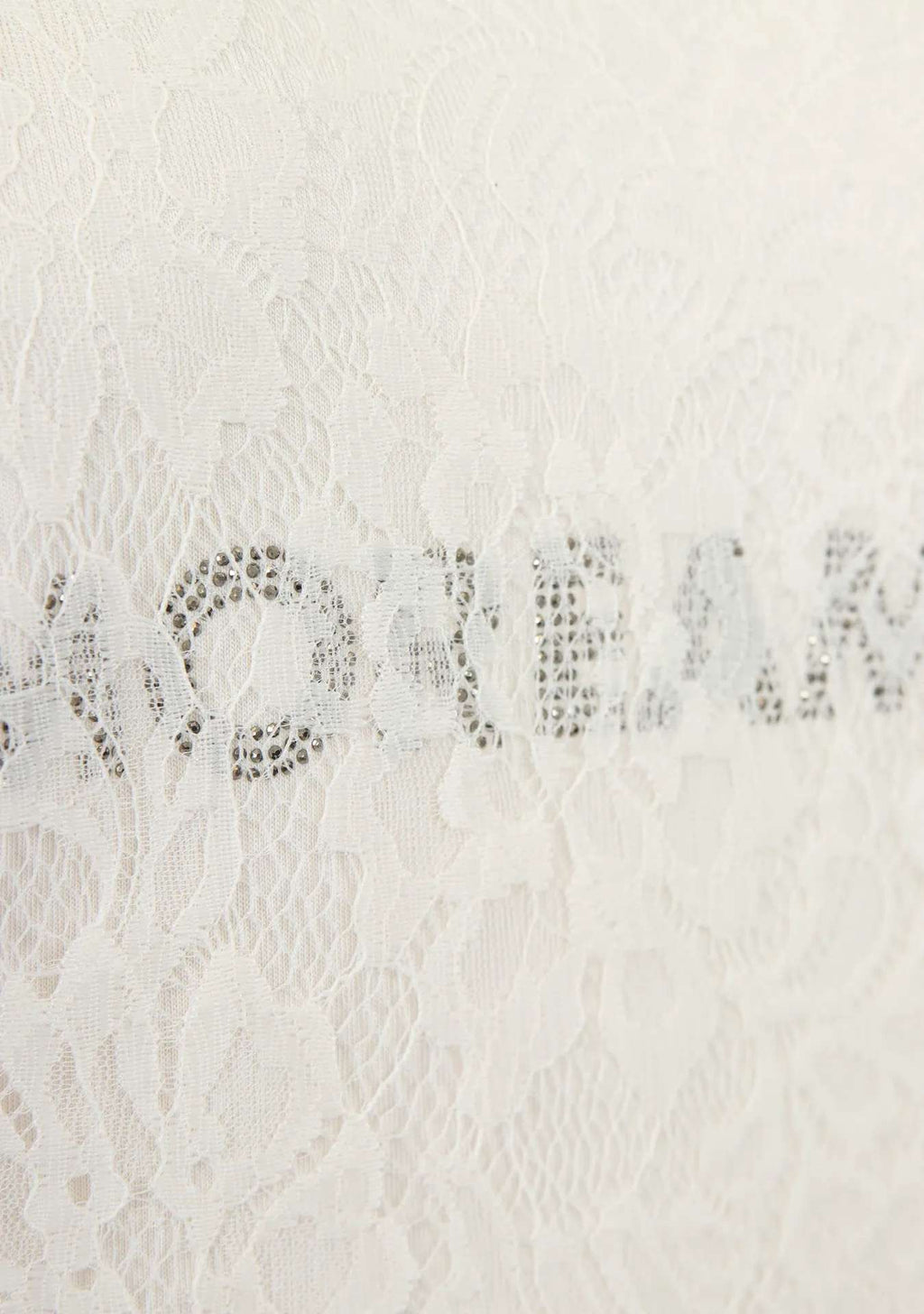 Monari - Off White Lace T-Shirt