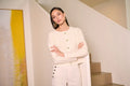 Joseph Ribkoff  254938 Knitted Cream Chanel Knitted Jacket
