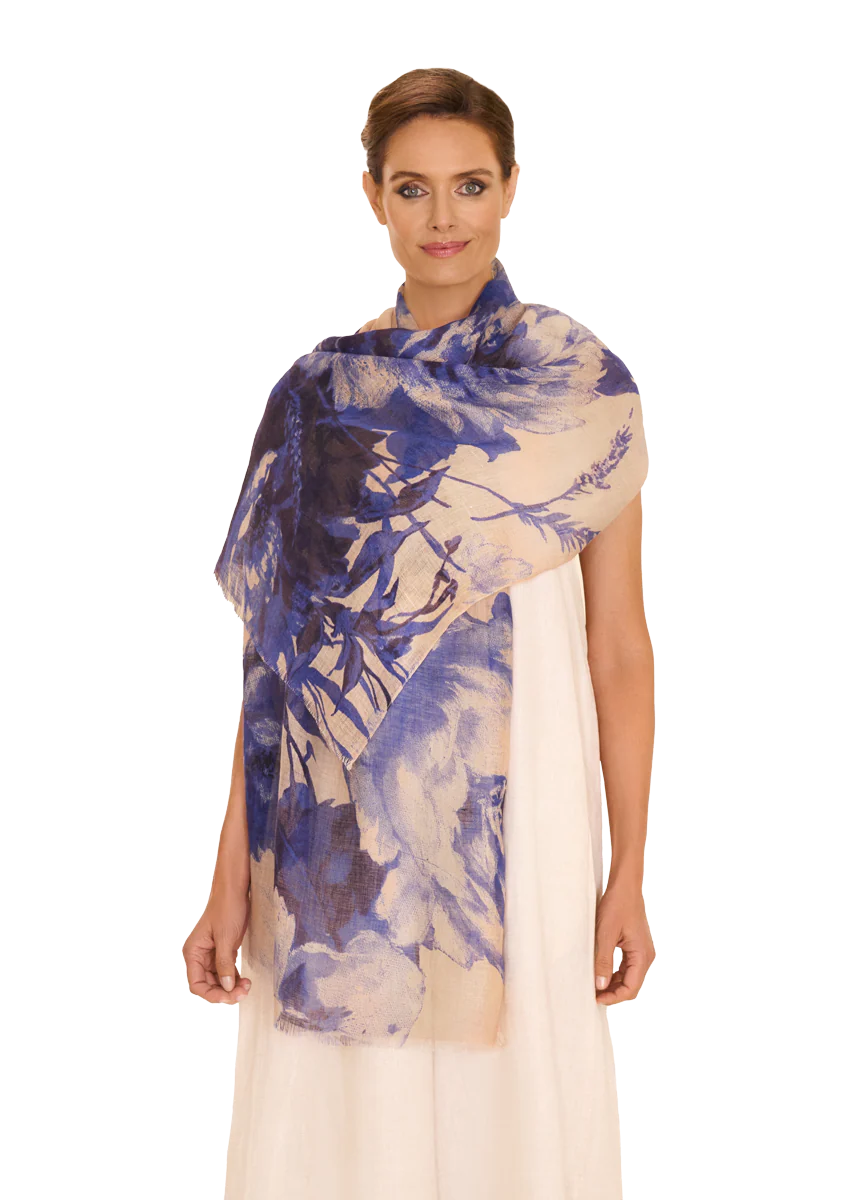 Powder - Linen/Cotton Scarf
