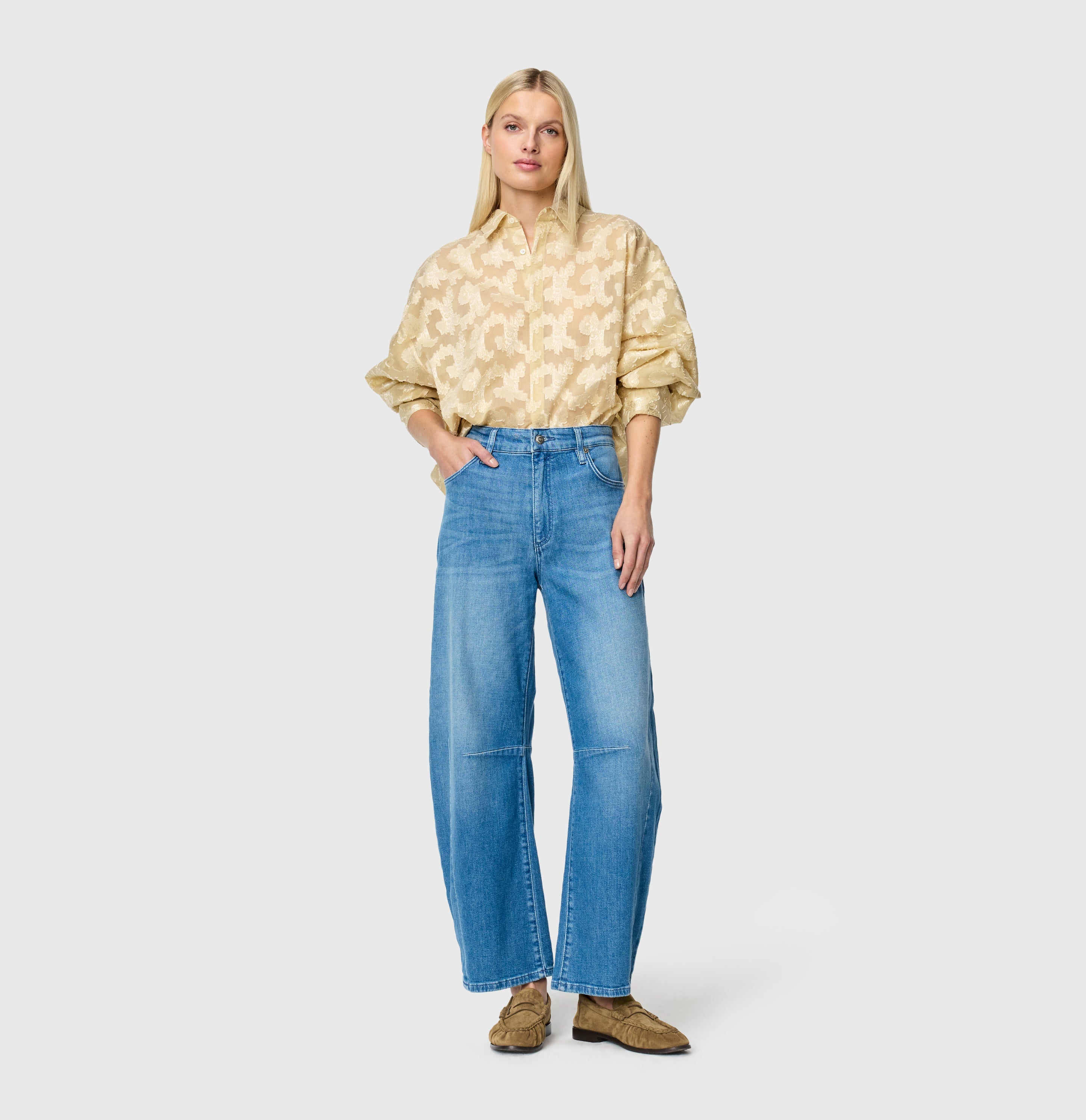 MAC Dekota Barrel Leg Fancy Sapphire Denim Jean