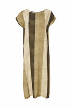 Load image into Gallery viewer, Naya - Khaki Striped Tunic Dress
