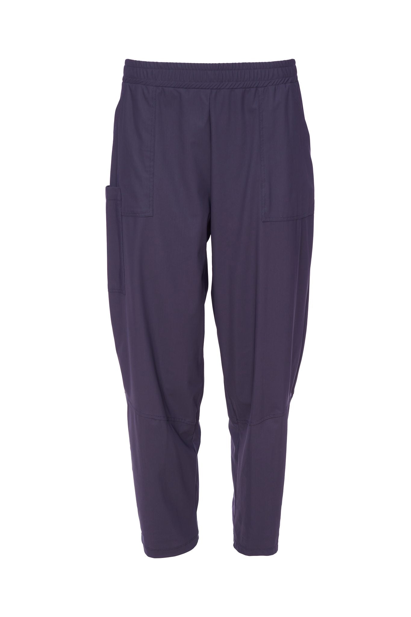 Naya Black Pull On Slim Leg Patch Pocket Trouser 109