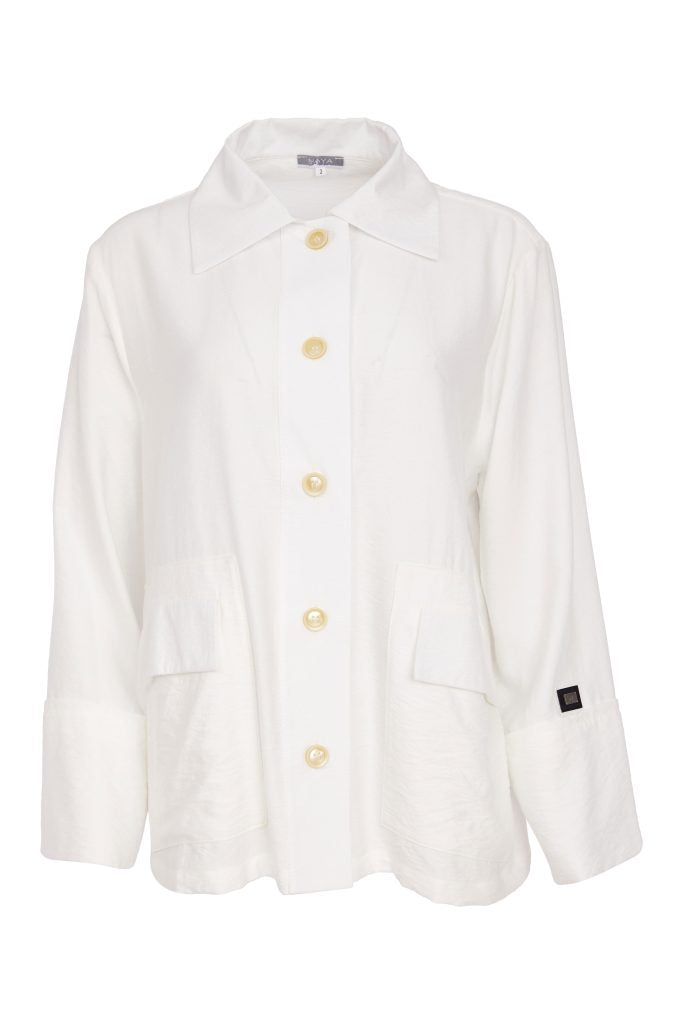 Naya Button Through Jacket With Pocket Detail 156