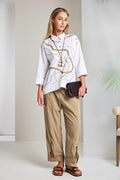 Naya Pull-On Trouser With Zip Cuff Detail 222