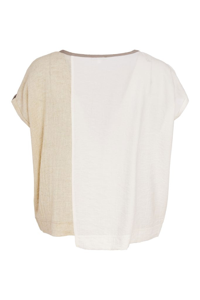 Naya Round Neck Top With Contrast Trim 160