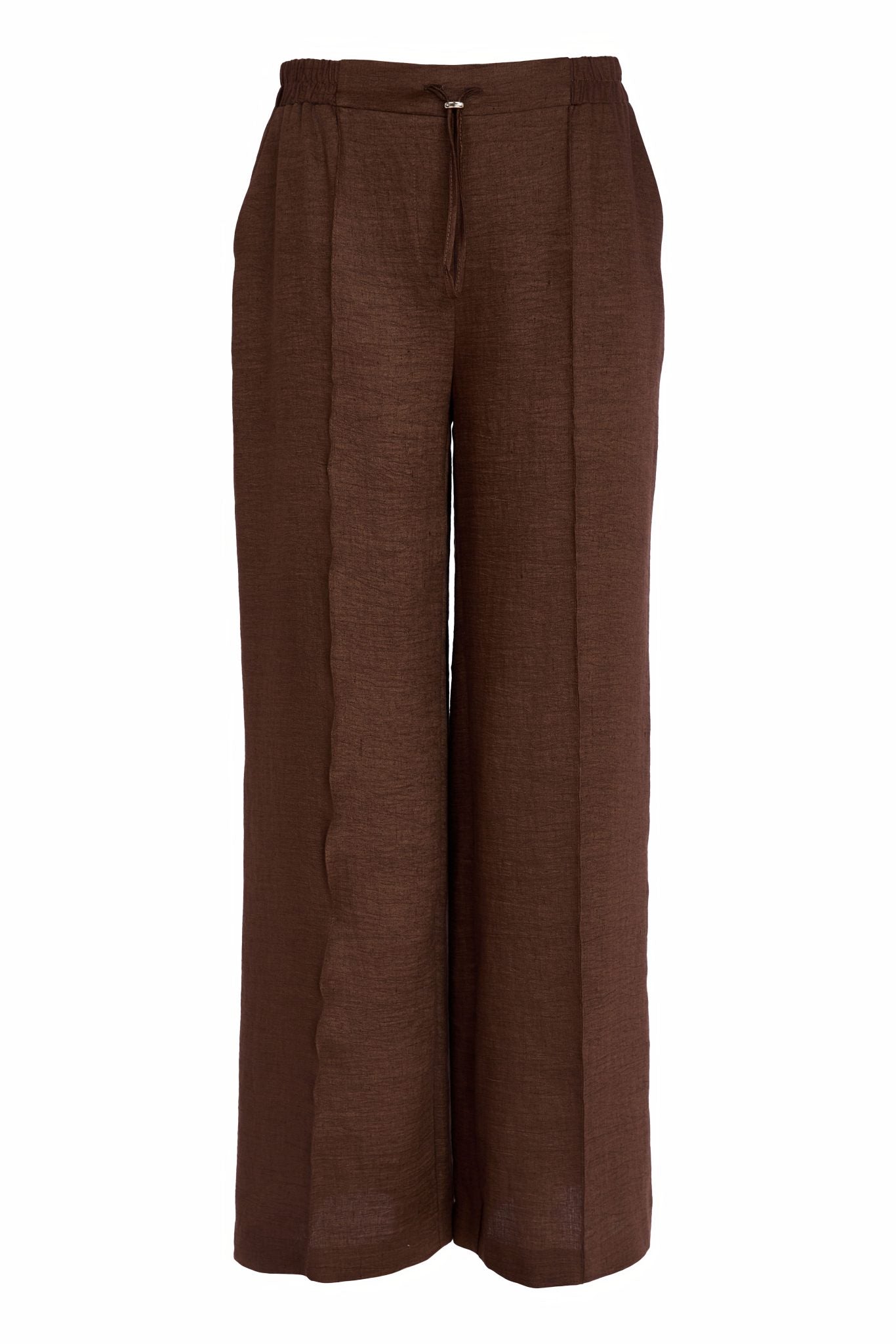 Naya Chocolate Clasic Wide Leg Trouser With Side Pocket 240
