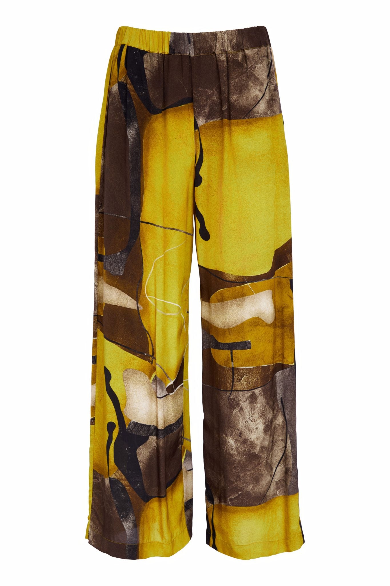 Naya Wide Leg Print Pull Up Palazzo Trouser 274