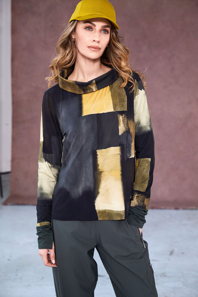 Naya - Gold Printed Top