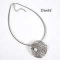 Dante - Silver Abstract Latice Neklace