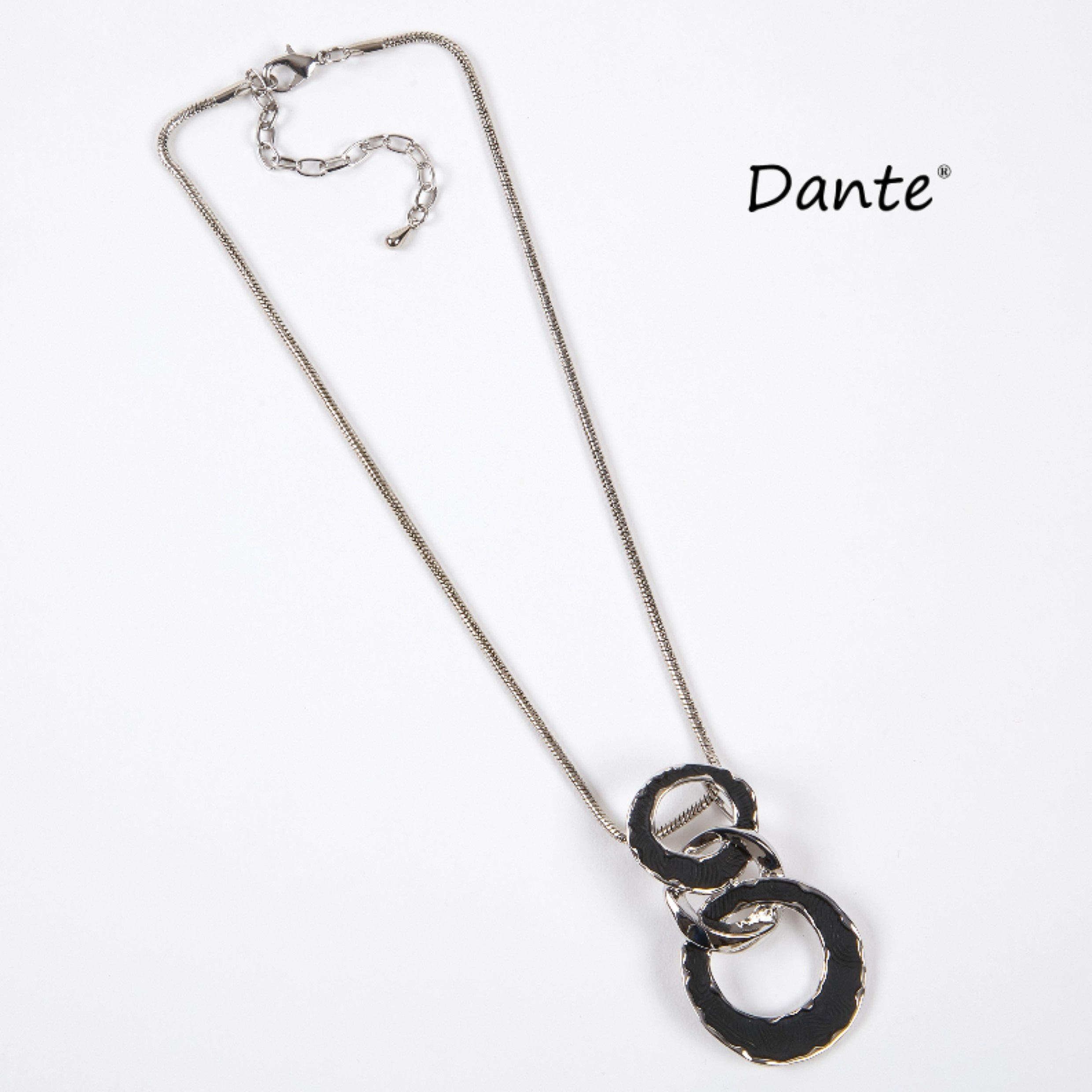 Dante - Black Enamel Necklace