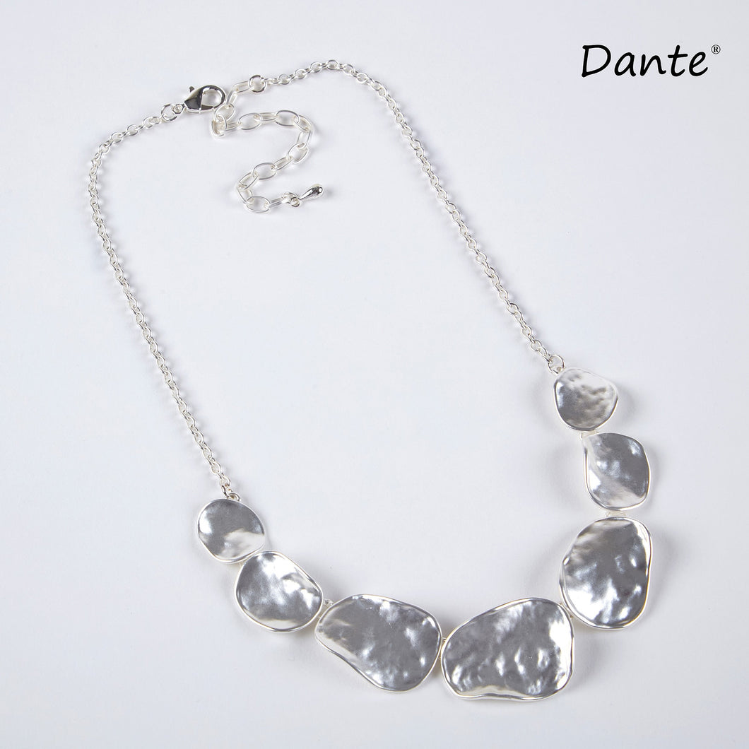 Dante - Hammered Silver Necklace