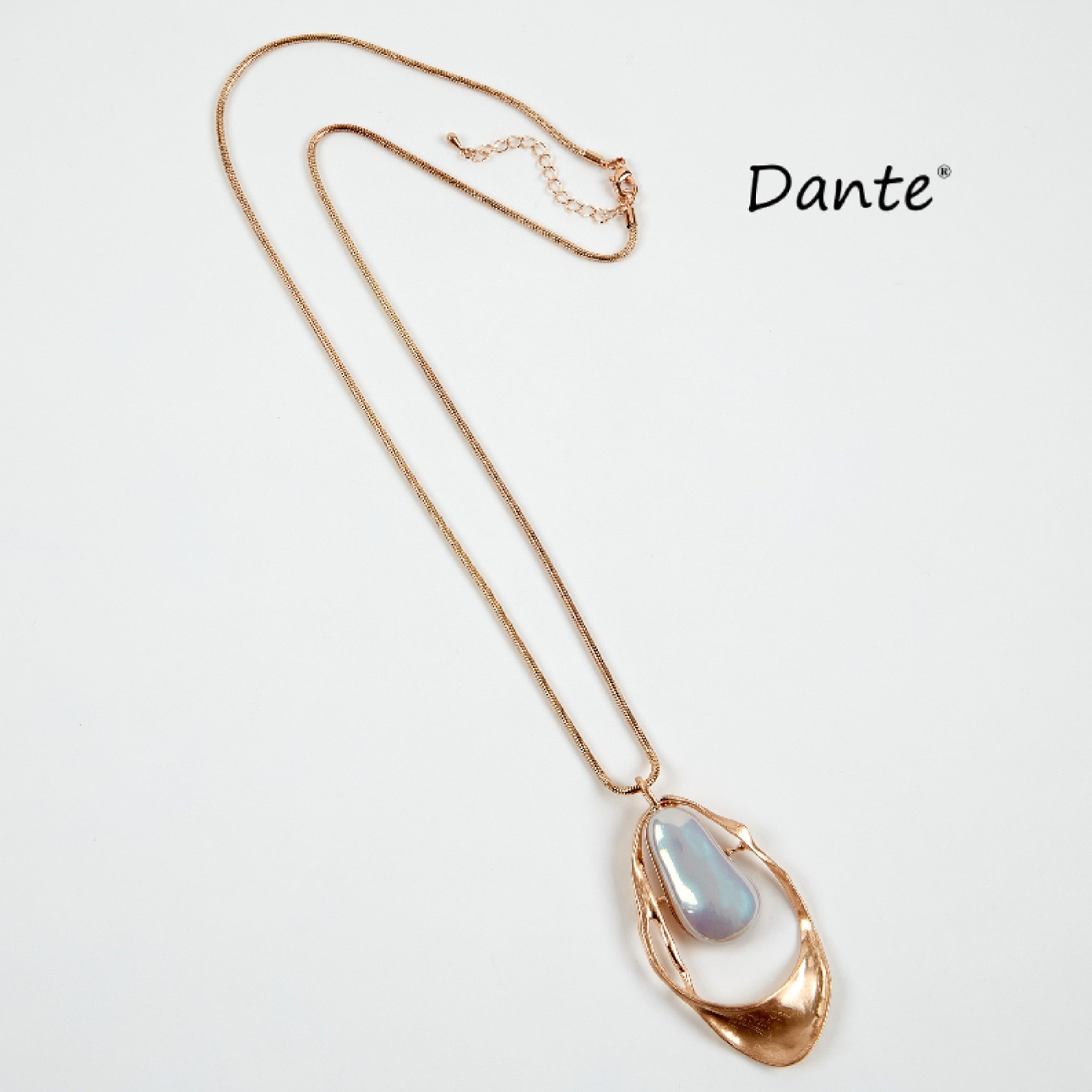 Dante - Gold Stone Drop necklace